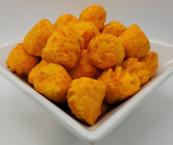 Photo of Shelf2Table's Freeze Dried Sweet Potato Puffs.  Snack right out of the bag. 